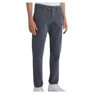 AG Adriano Goldschmied Men's Charcoal Graduate Tailored Leg Twill Pants 34 x 34